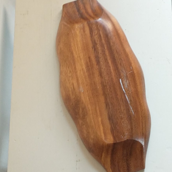 hand-carved 3 section wooden bowl - Picture 12 of 16